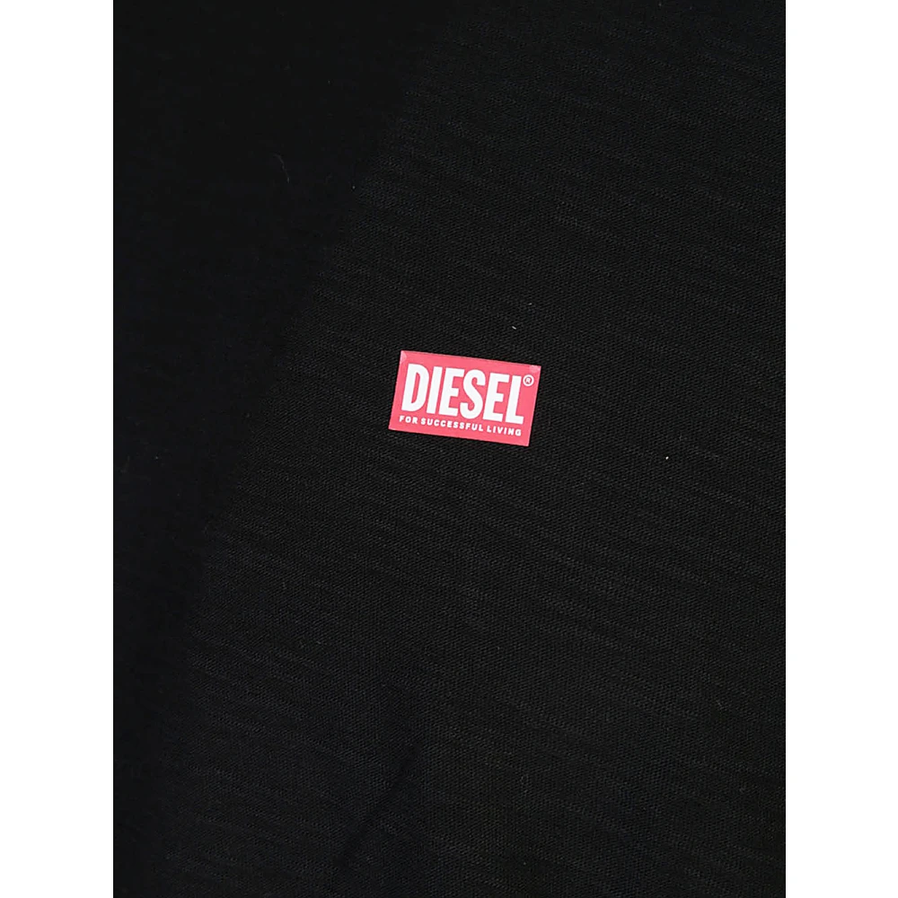 Diesel Zwarte T-shirts en Polos Black Heren