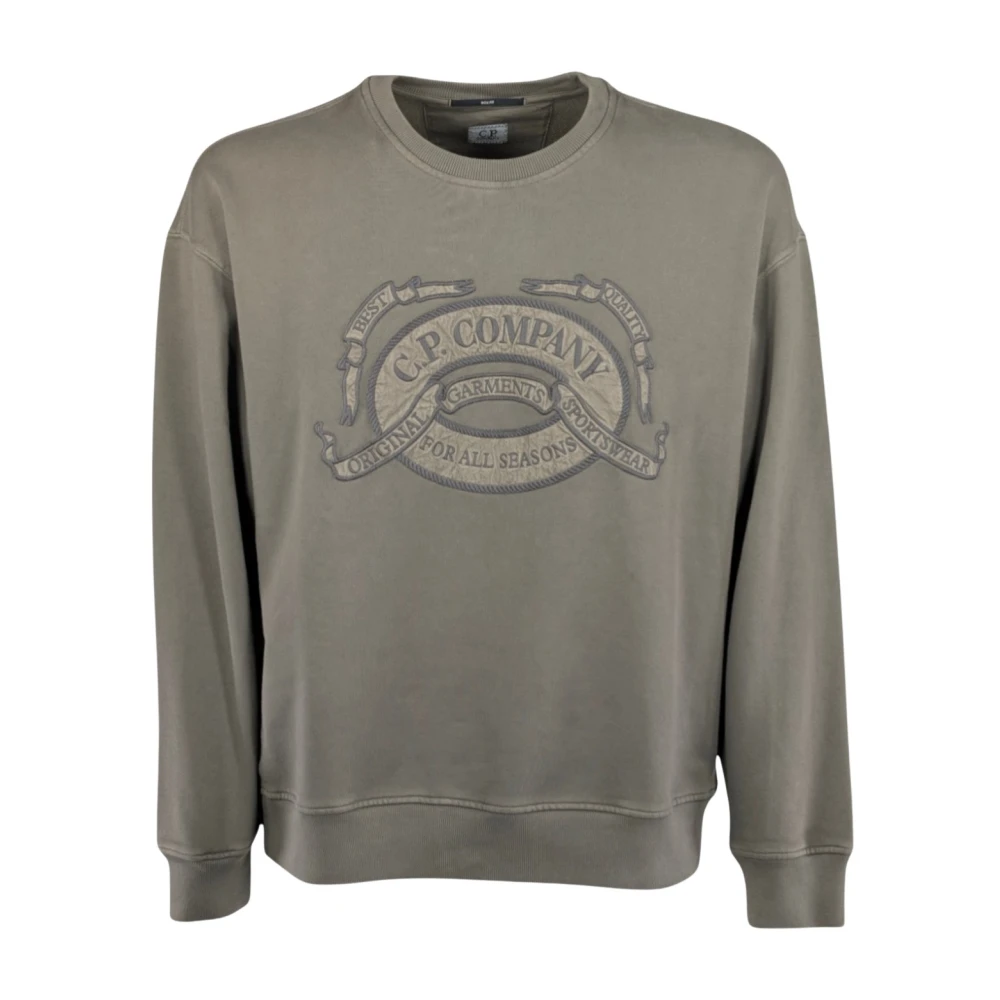 C.p. Company Men's Gray Sweatshirts, M, Sweatshirts Crew Neck