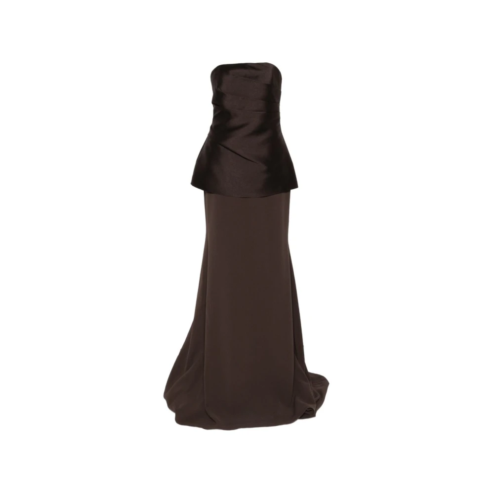 Solace London Brown Gowns, Female, S, Dresses