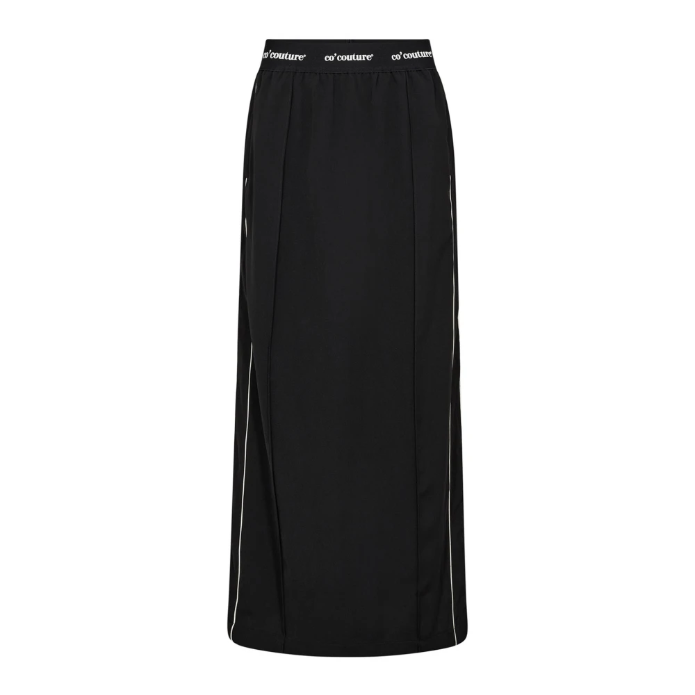 Co'Couture Sportieve Logo Piping Rok Zwart Black Dames
