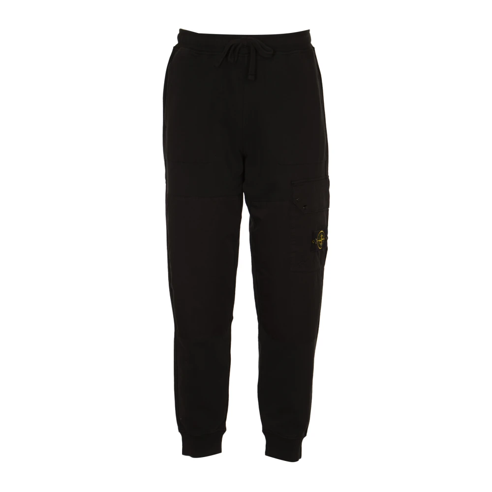 Stone Island Zwarte Stijlvolle Broek Black Heren