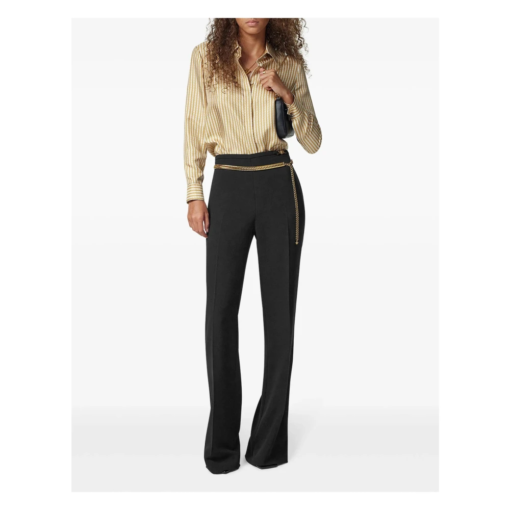 Versace Casual Zwarte Broek Black Dames