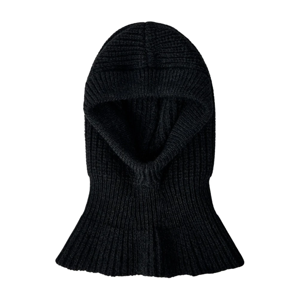 Lemaire Brown Wool-Blend Knitted Hood- Round Crown - Unisex - Accessories - One Size - Accessories
