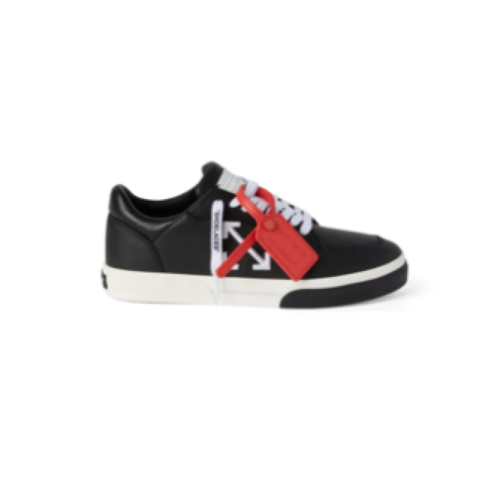 Off White Uomo Nero - New Low Vulcanized Leather Sneakers - Shoes - 41 Eu - Immagine 6