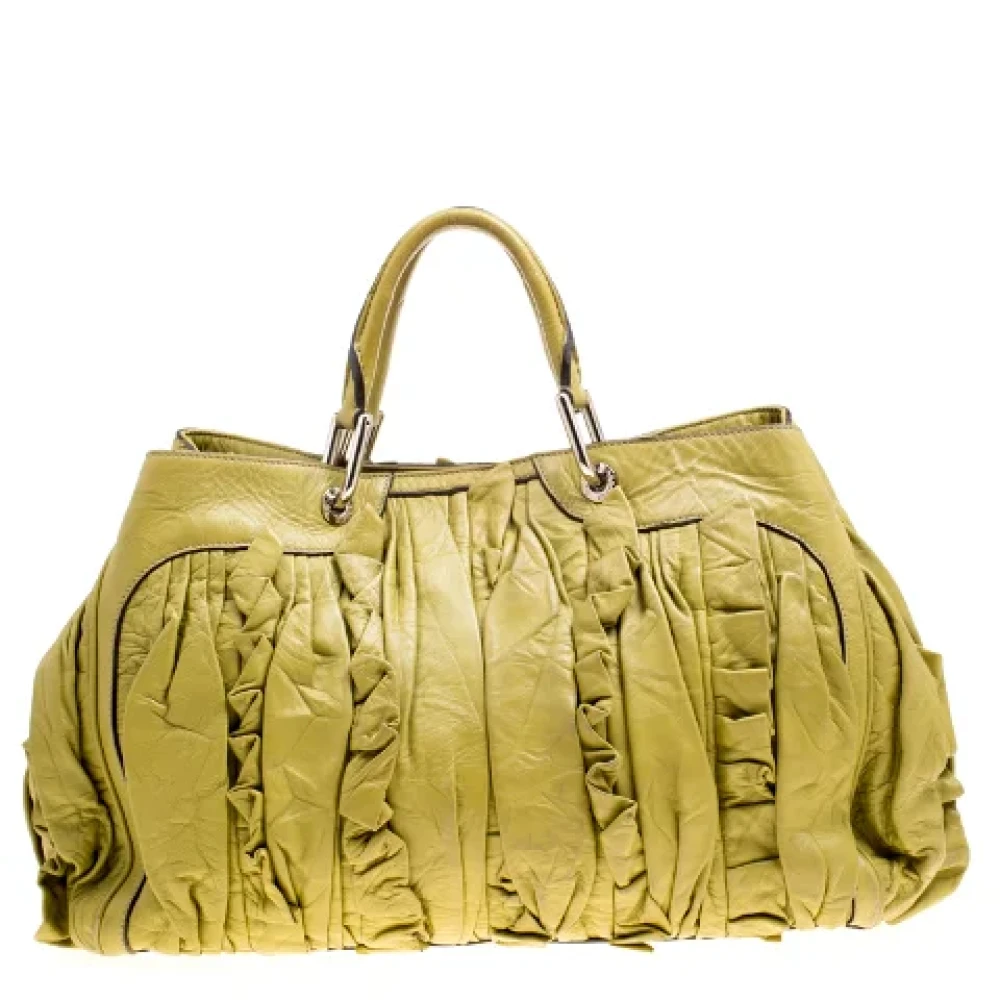 Dolce & Gabbana Pre-owned Leather totes Green Dames