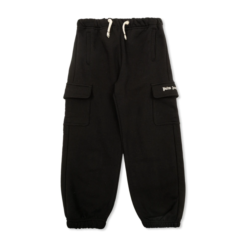 Palm Angels Unisex Kids Black Logo Joggers - Sweatpants - 10 Y - Kids