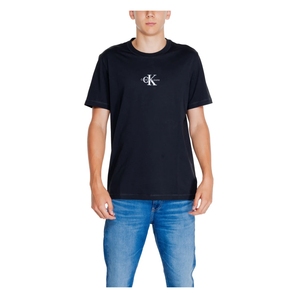 Calvin Klein Jeans Men's Black Round Neck T-Shirt For