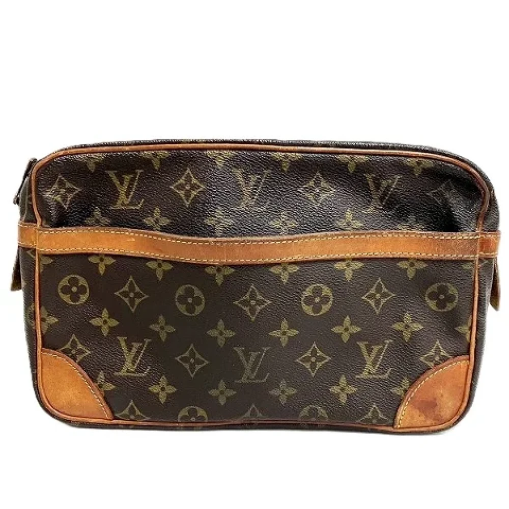 Louis Vuitton Vintage Pre-owned Canvas clutches Brown Dames