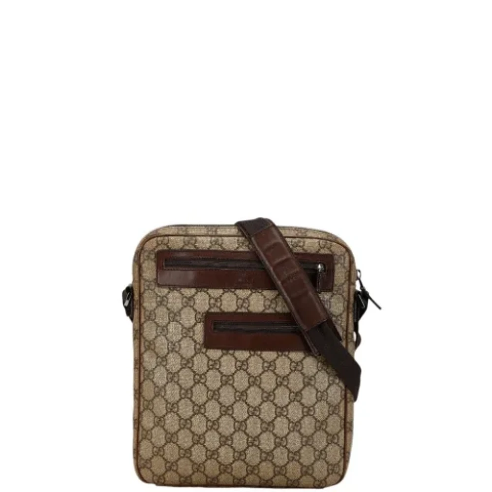 Gucci Vintage Pre-owned Leather shoulder-bags Beige Dames