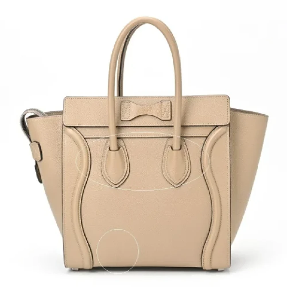 Celine Vintage Pre-owned Fabric celine-bags Beige Dames