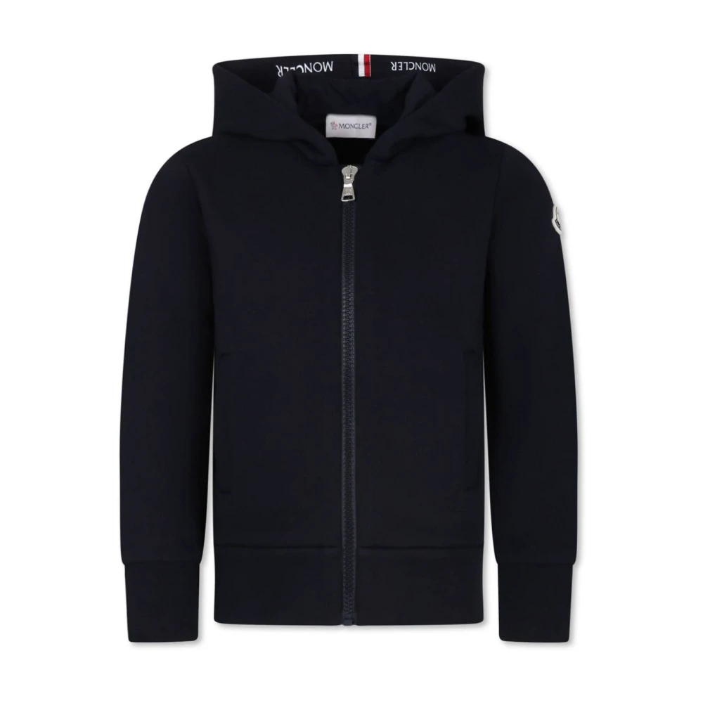 Moncler Blå Zip-Up Cardigan Sweaters för barn Blue, Pojke