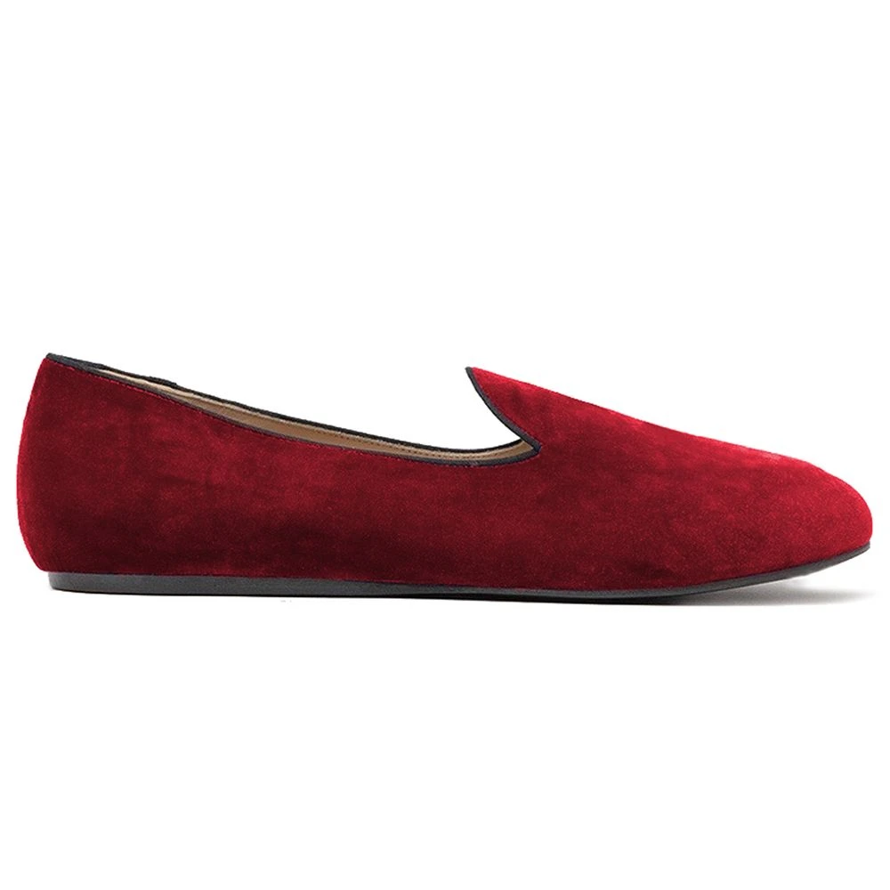 Charles Philip Shanghai Men's Red Loafers,, Velvet Loafer Moccasins Size 9 Uk