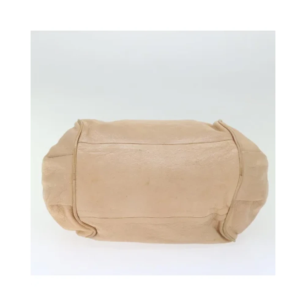 Chloé Pre-owned Leather handbags Beige Dames