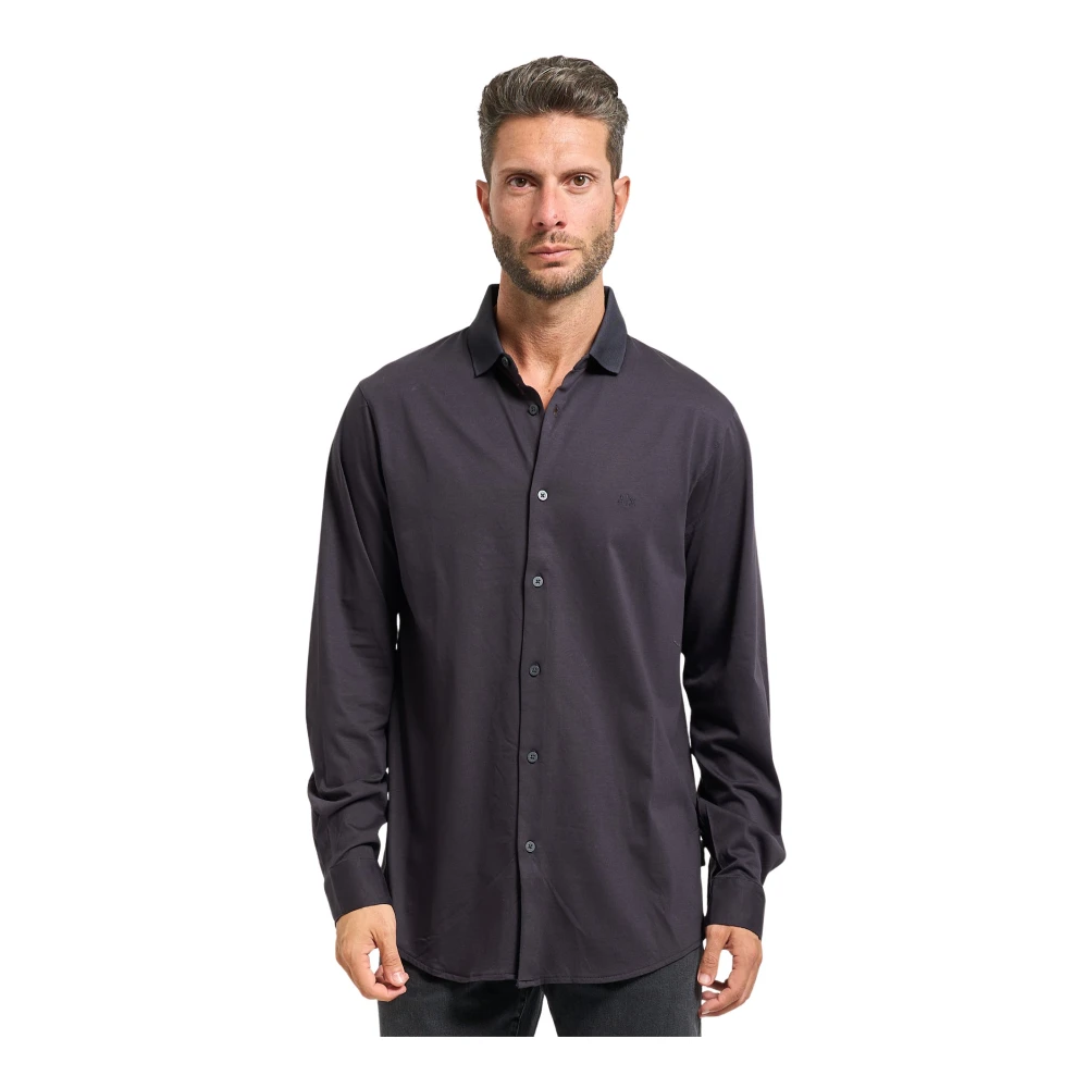 Armani Exchange Herren Blau Shirts, Xlgröße: