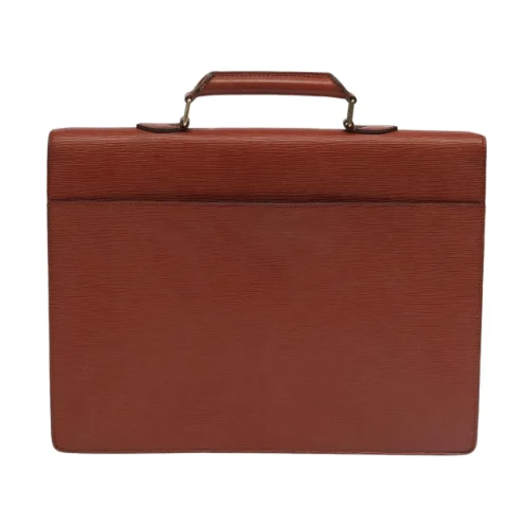 Louis Vuitton Vintage Pre-owned Leather briefcases Brown Dames