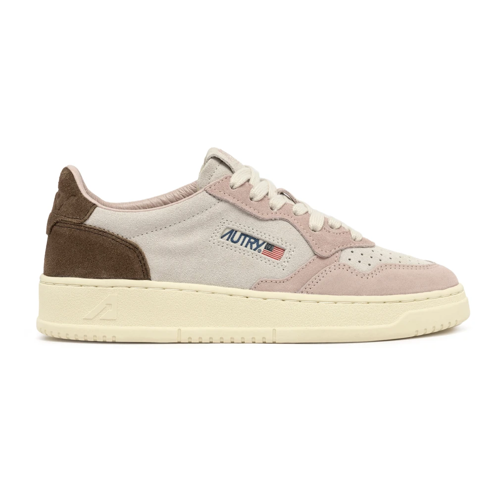 Autry Women's Beige Sneakers, 3 Uk, Medalist Low Trainers