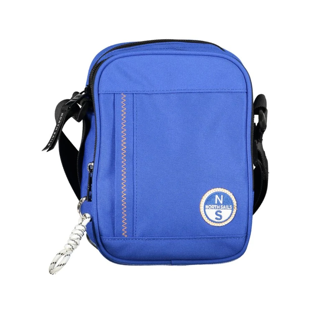 North Sails Men's Blue Shoulder Bag With Adjustable Strap