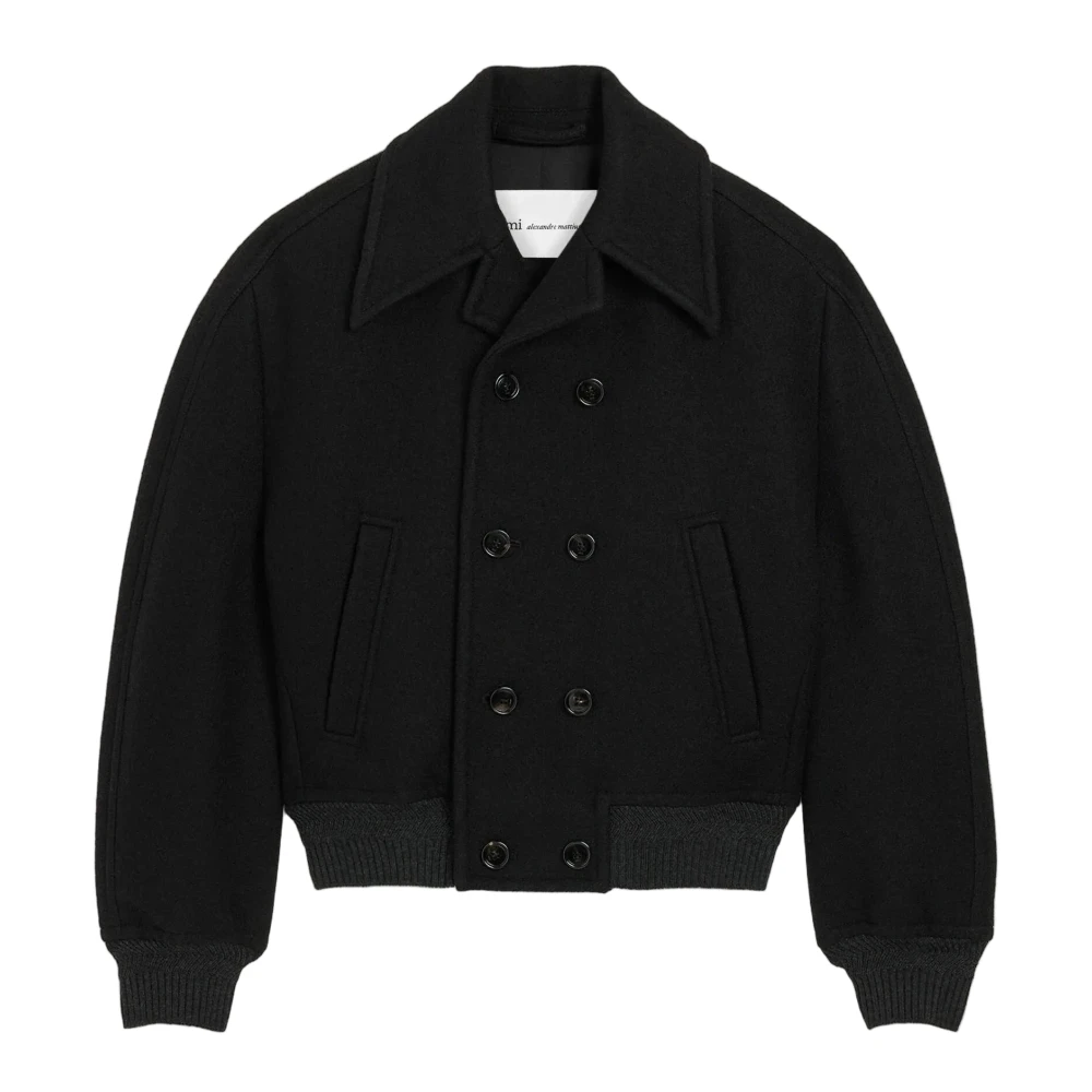 Ami Paris Donna Nero - Bomber Jacket - Jackets - M