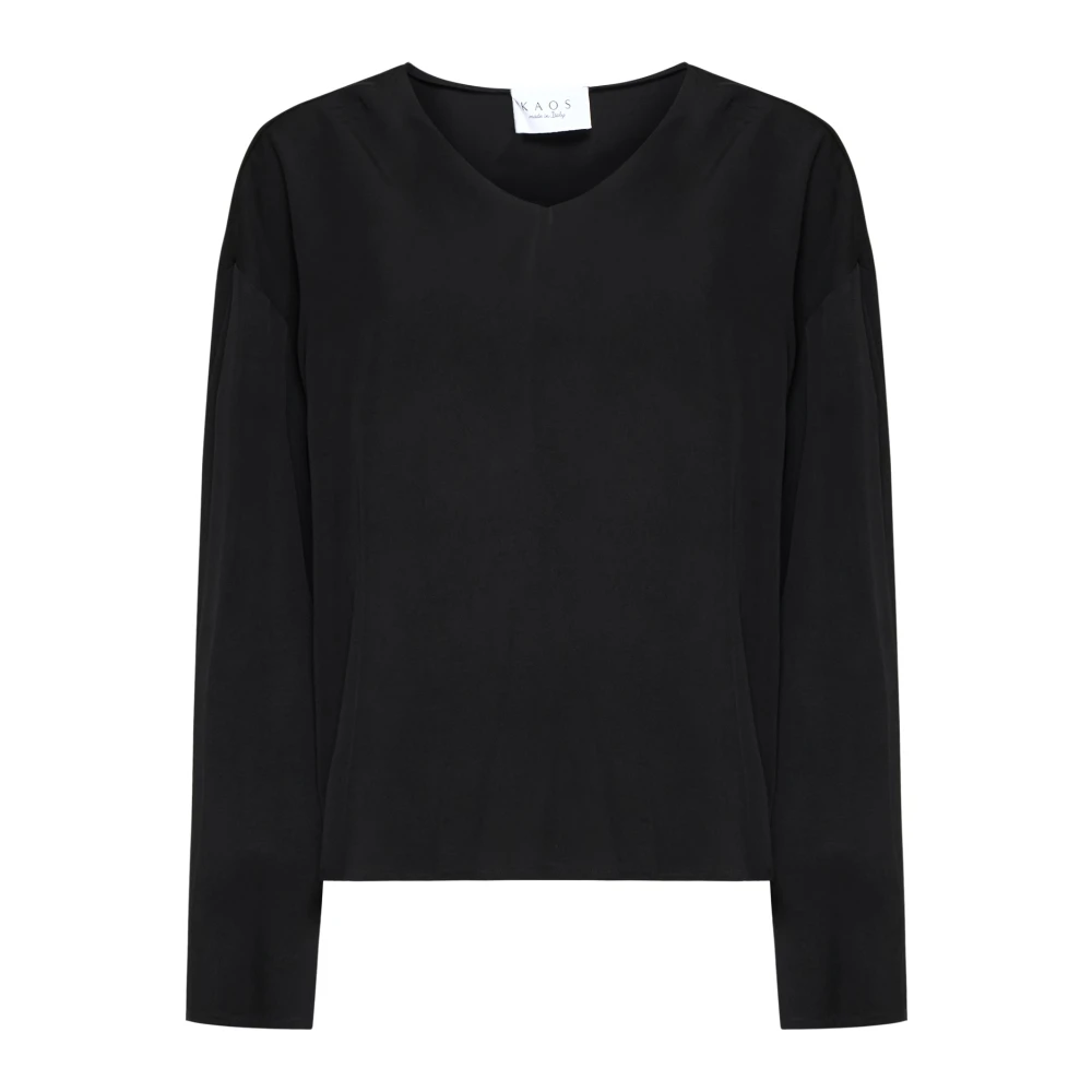 Kaos Zwarte Shirts Collectie Black Dames