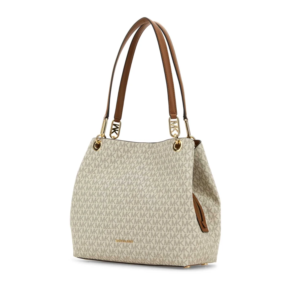 Michael Kors Canvas Kensington Shopper Beige Dames