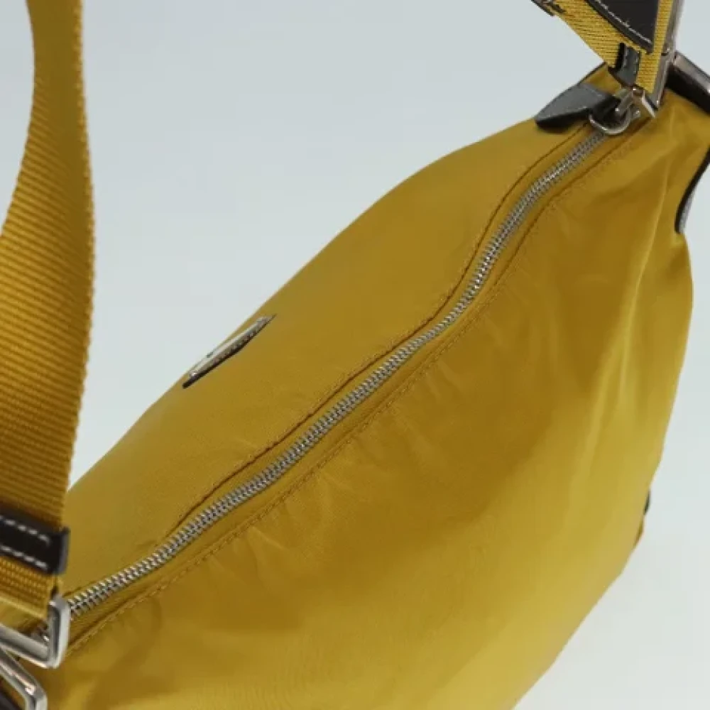 Prada Vintage Pre-owned Nylon prada-bags Yellow Dames
