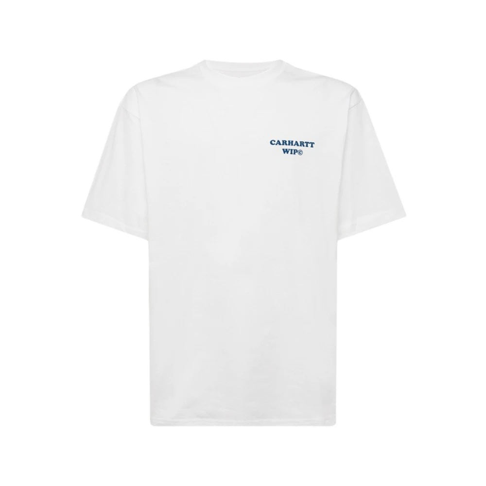 Carhartt WIP Premium Katoenen Crew Neck T-Shirt White Heren