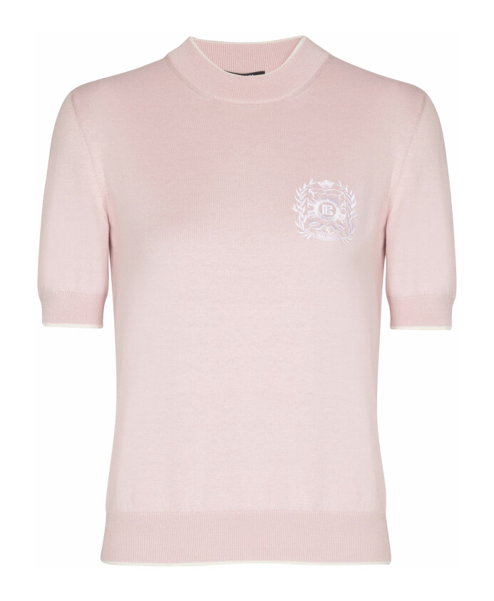 top-en-maille-brodee-embleme