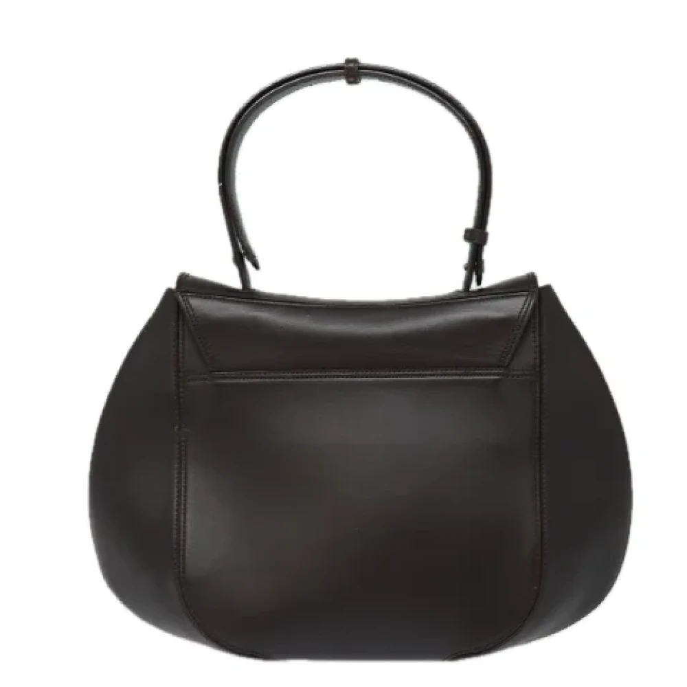 Salvatore Ferragamo Pre-owned Leather handbags Brown Dames