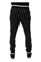 jogger-a-rayures-noir-blanc