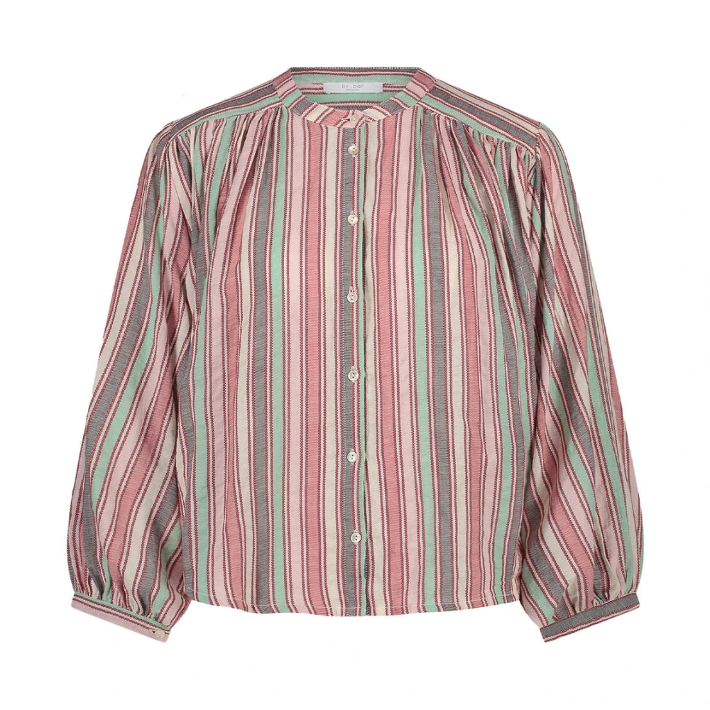 By-Bar Gestreepte Blouse Lange Mouw Becky Multicolor Dames