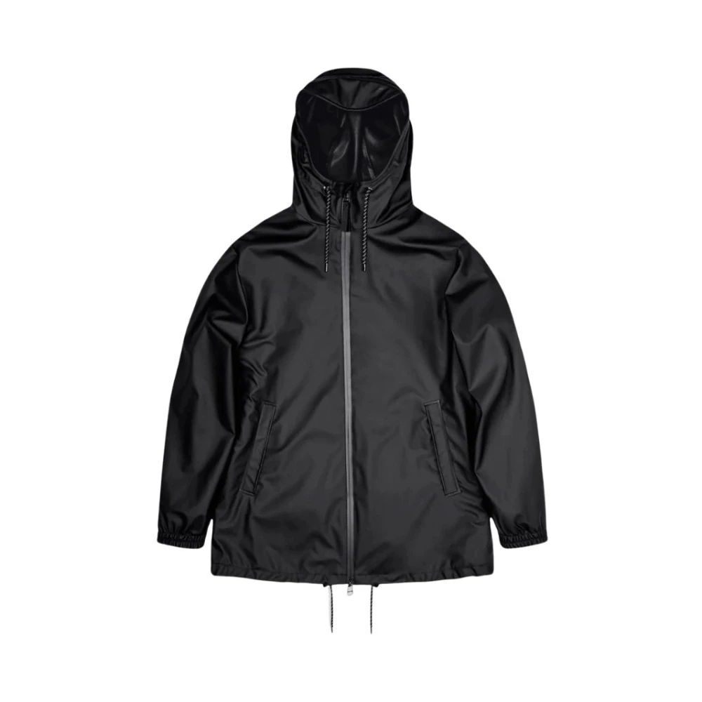 Rains Women's Black Rain Jackets, S, Storm Breaker Waterproof Jacket