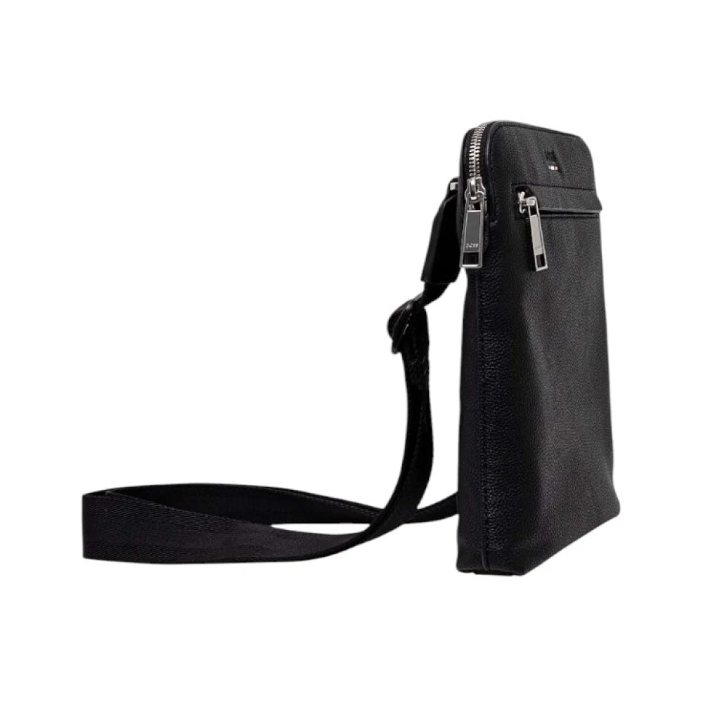 Hugo Boss Zwarte Rits Schoudertas Lente Zomer Vrouwen Black Dames