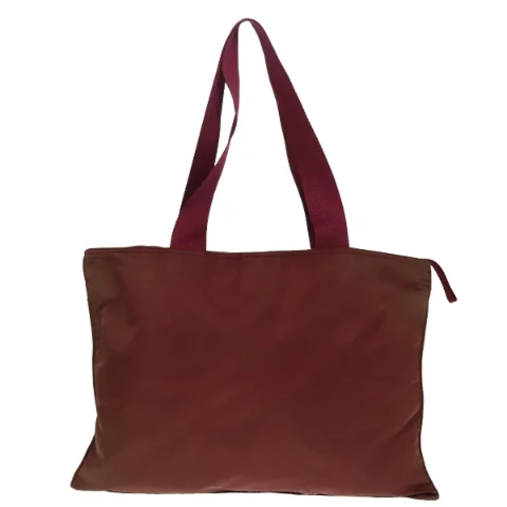 Prada Vintage Pre-owned Nylon totes Red Dames
