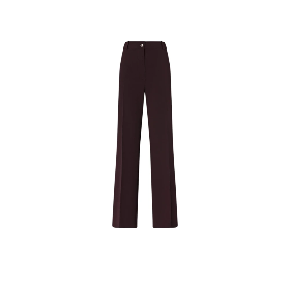 Pinko , Wide Trousers, Female, Red, S, Wide Trousers