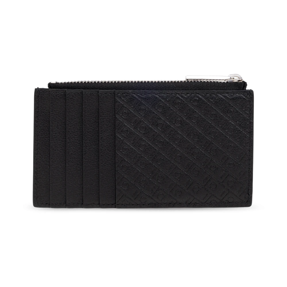 Salvatore Ferragamo Leren kaarthouder Black Heren