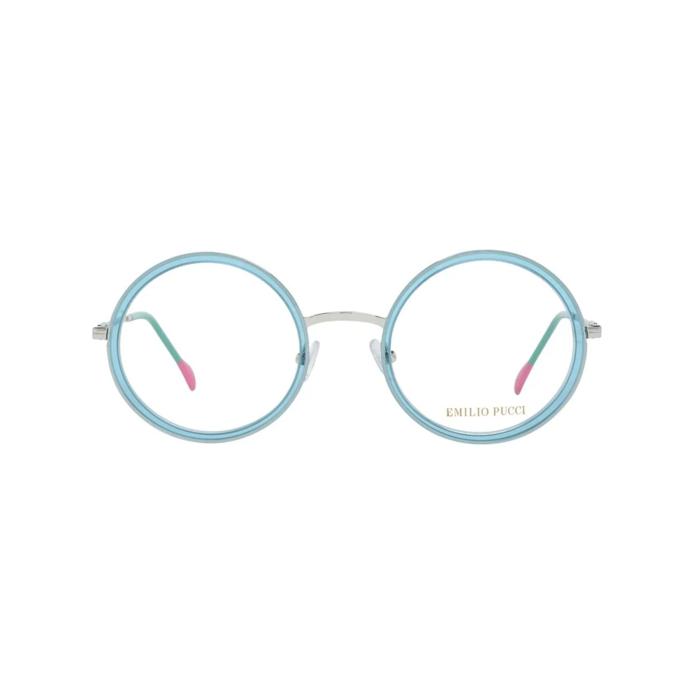 EMILIO PUCCI Blauwe Dames Ronde Optische Frames Blue Dames