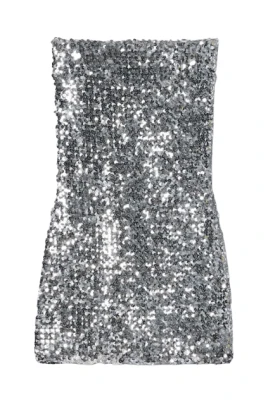 Embroidered Sequin Elastic Fabric Dress