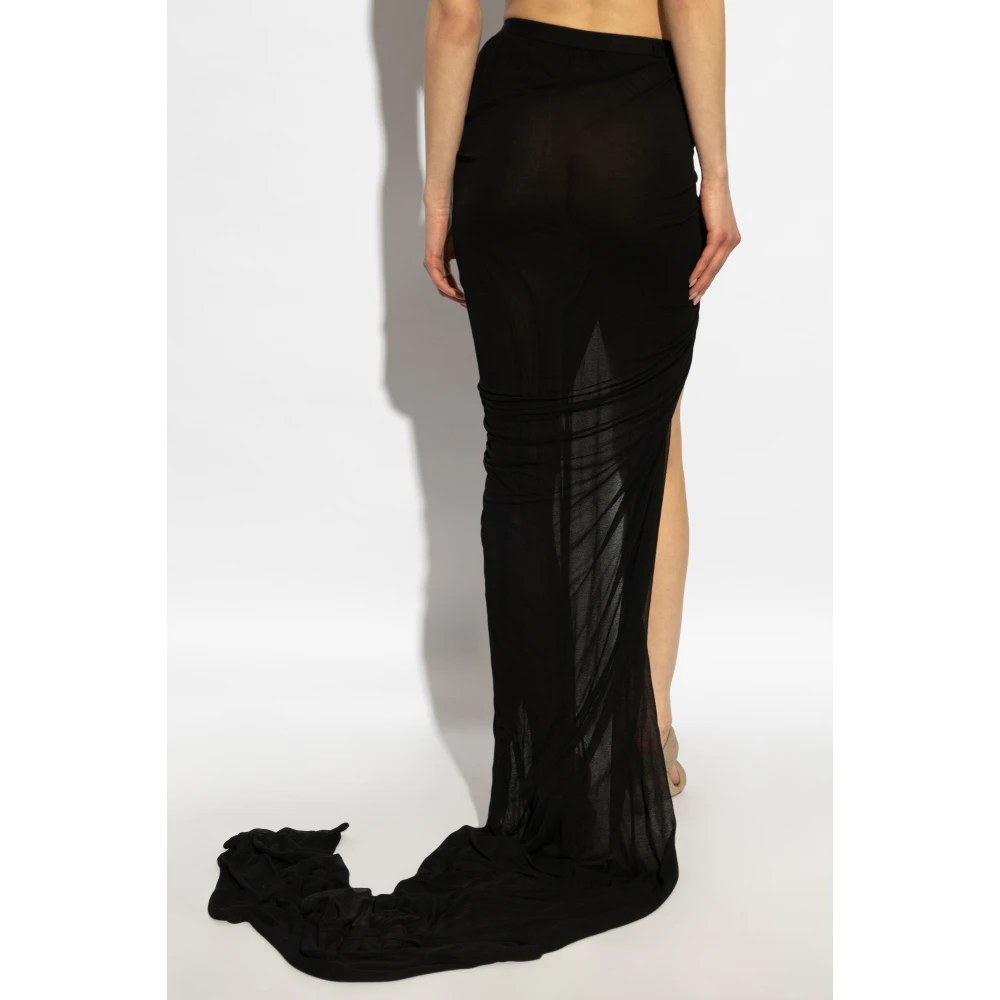 Rick Owens Edfu Rok Black Dames