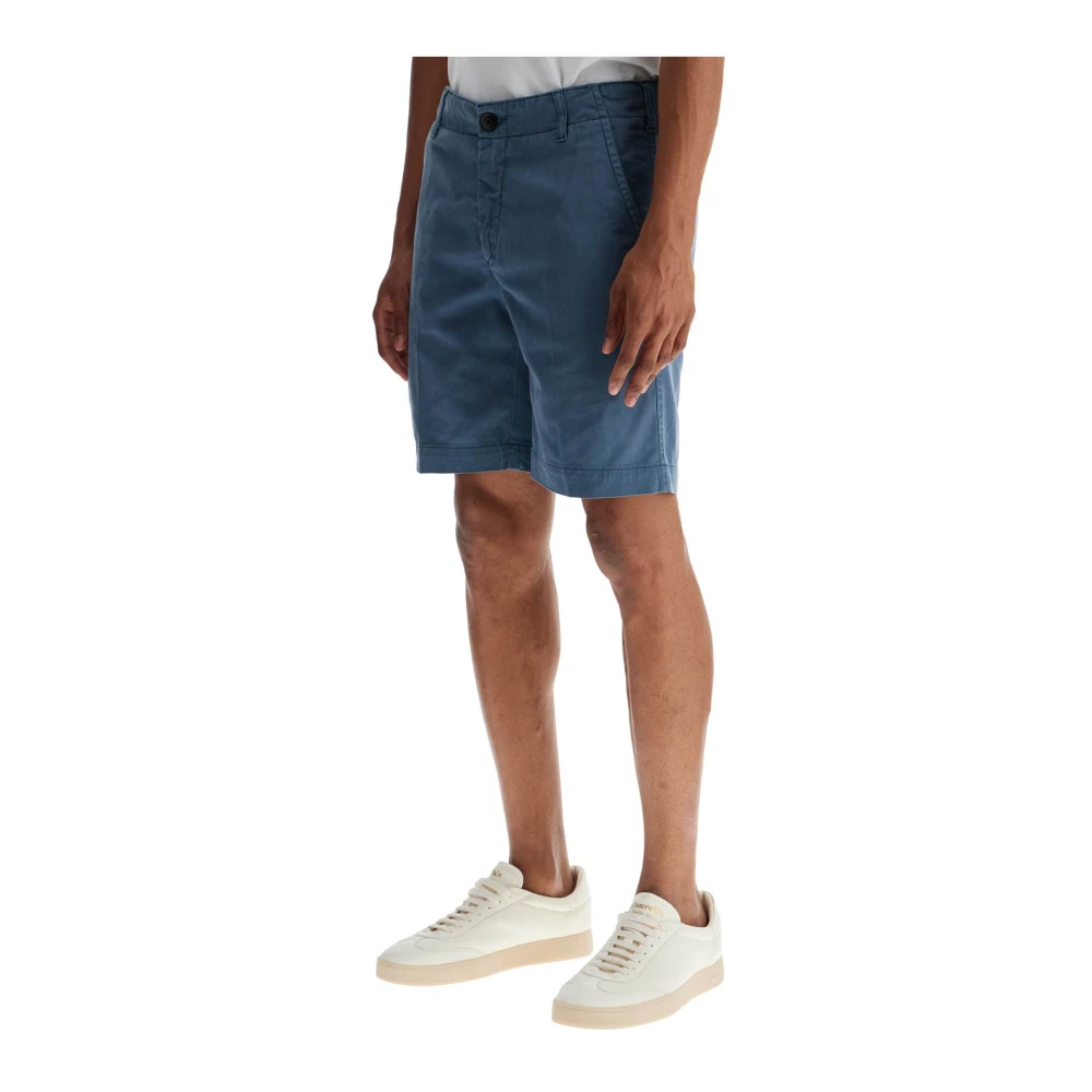Vilebrequin Tencel Gabardine Chino Shorts Blue Heren