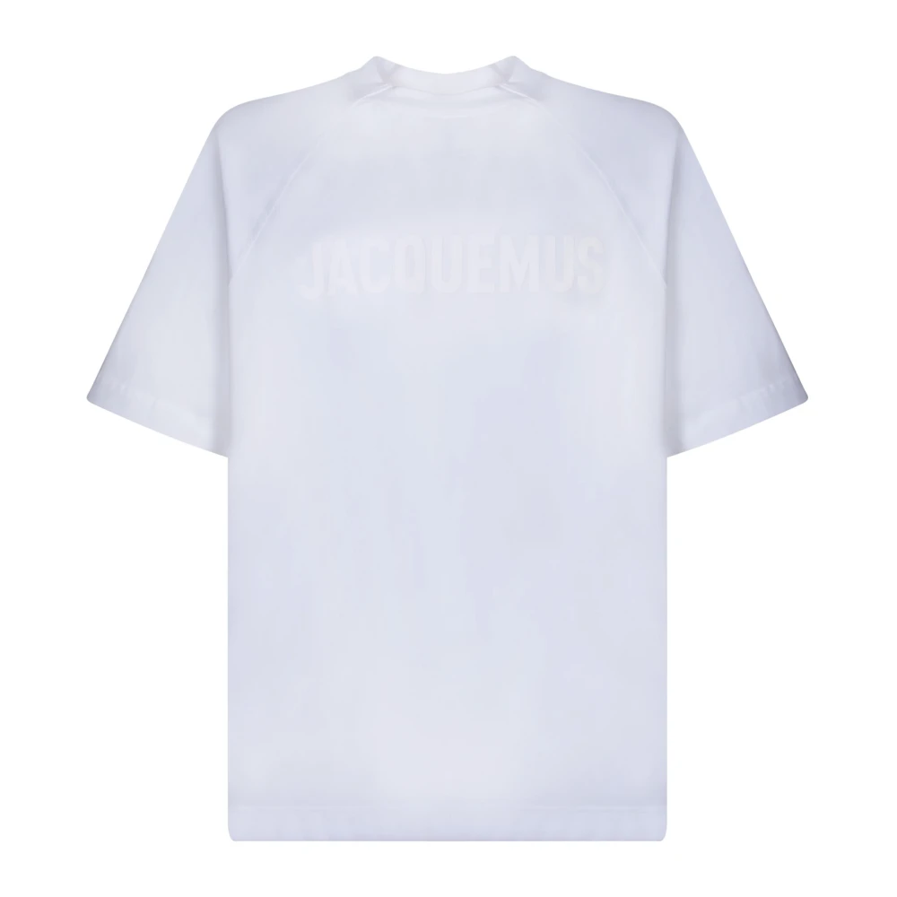 Jacquemus Witte Logo Raglan T-shirt White Heren