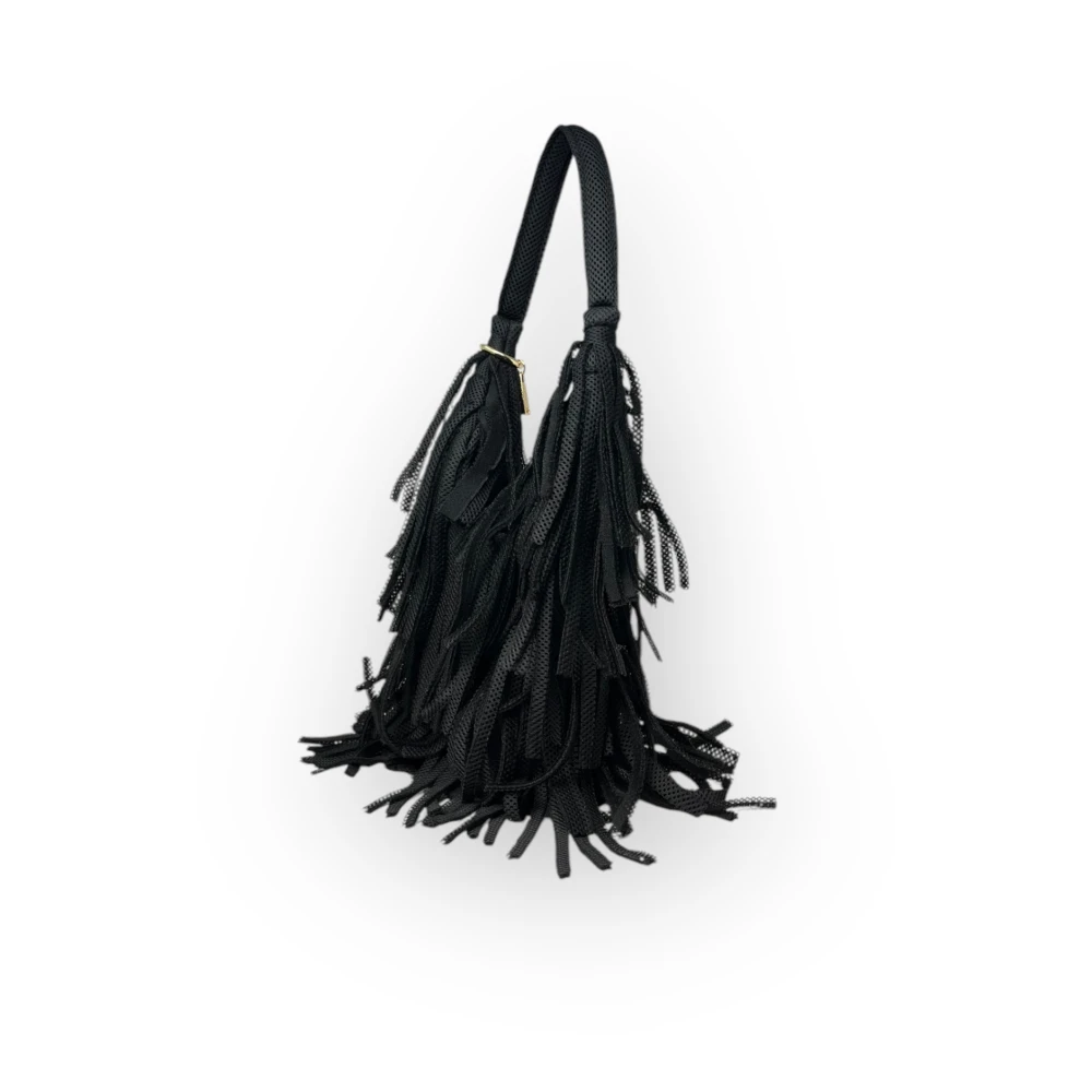 La Milanesa Schoudertas Agnese Small Black Dames
