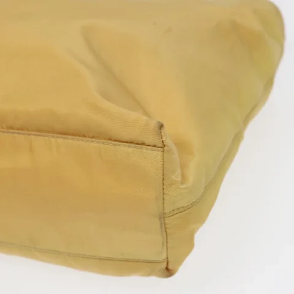 Prada Vintage Pre-owned Fabric prada-bags Yellow Dames