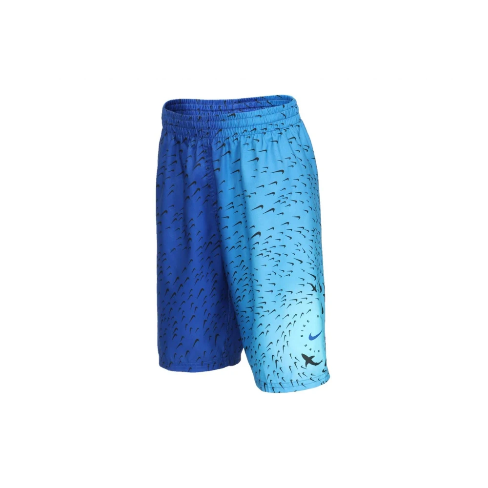 Nike Blauwe Kinder Zwemshorts met Binnenzak Blue Heren