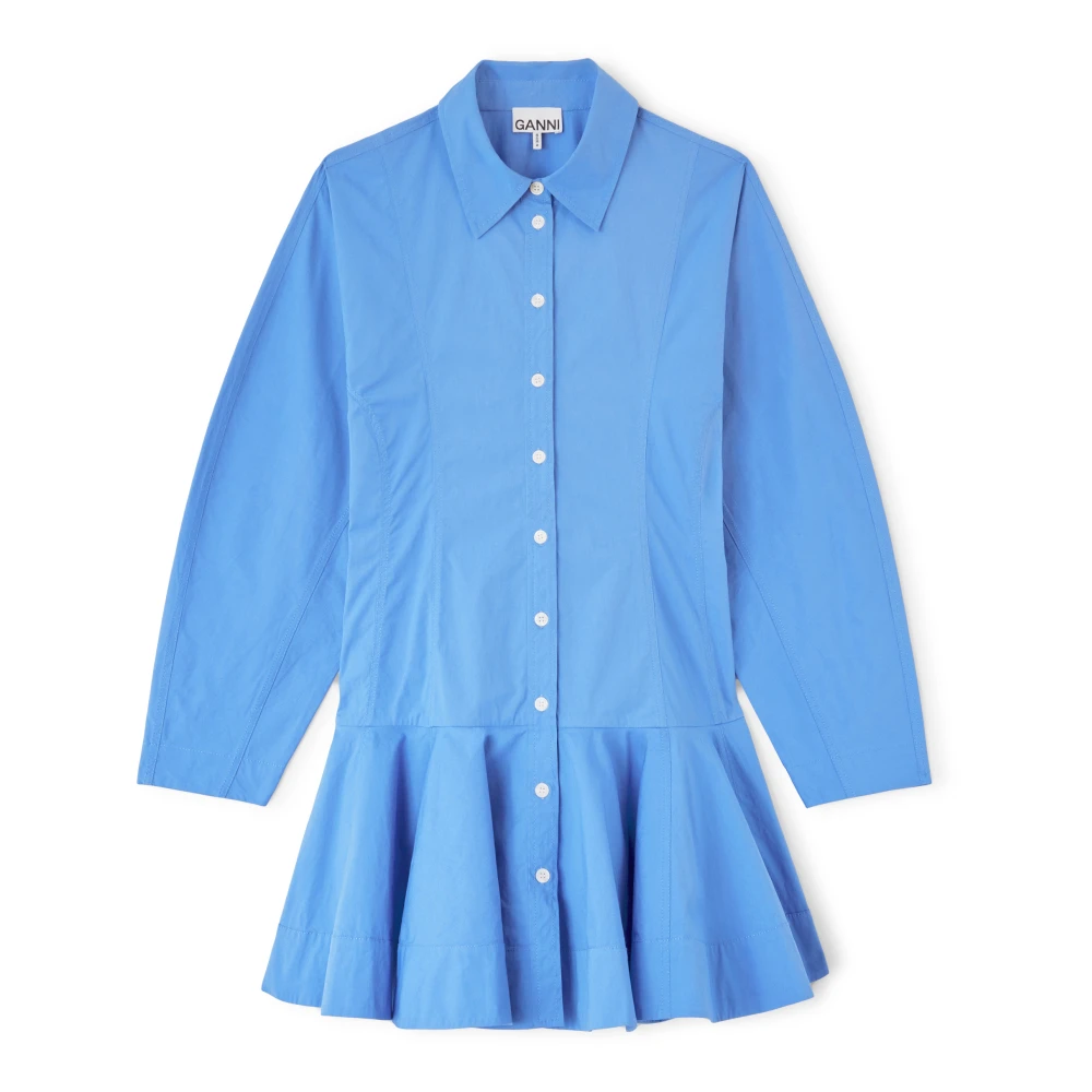 Ganni , Damen, Kleider, Blau, S 