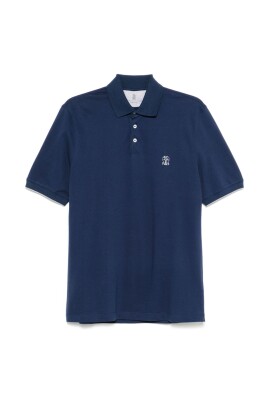 polo-bleu-avec-logo-heraldique