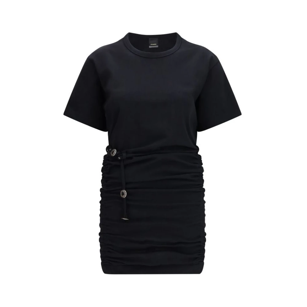 Pinko Women's Black Short Jersey Dress - Short Dresses - M - Dresses