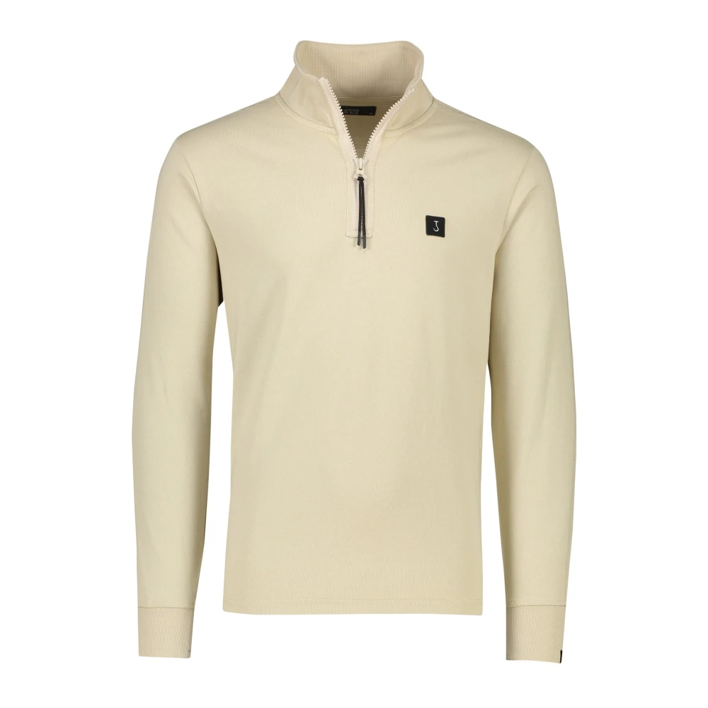 Butcher of Blue Beige Half Zip Sweater Beige Heren