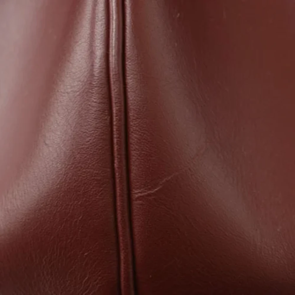 Cartier Vintage Pre-owned Leather shoulder-bags Red Dames
