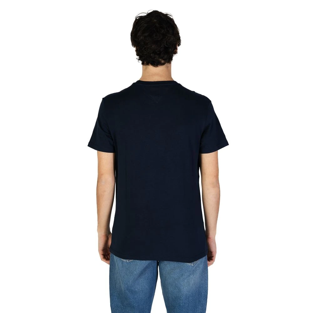 Tommy Jeans Blauw Katoen Gerecycled T-shirt Lente Zomer Blue Heren