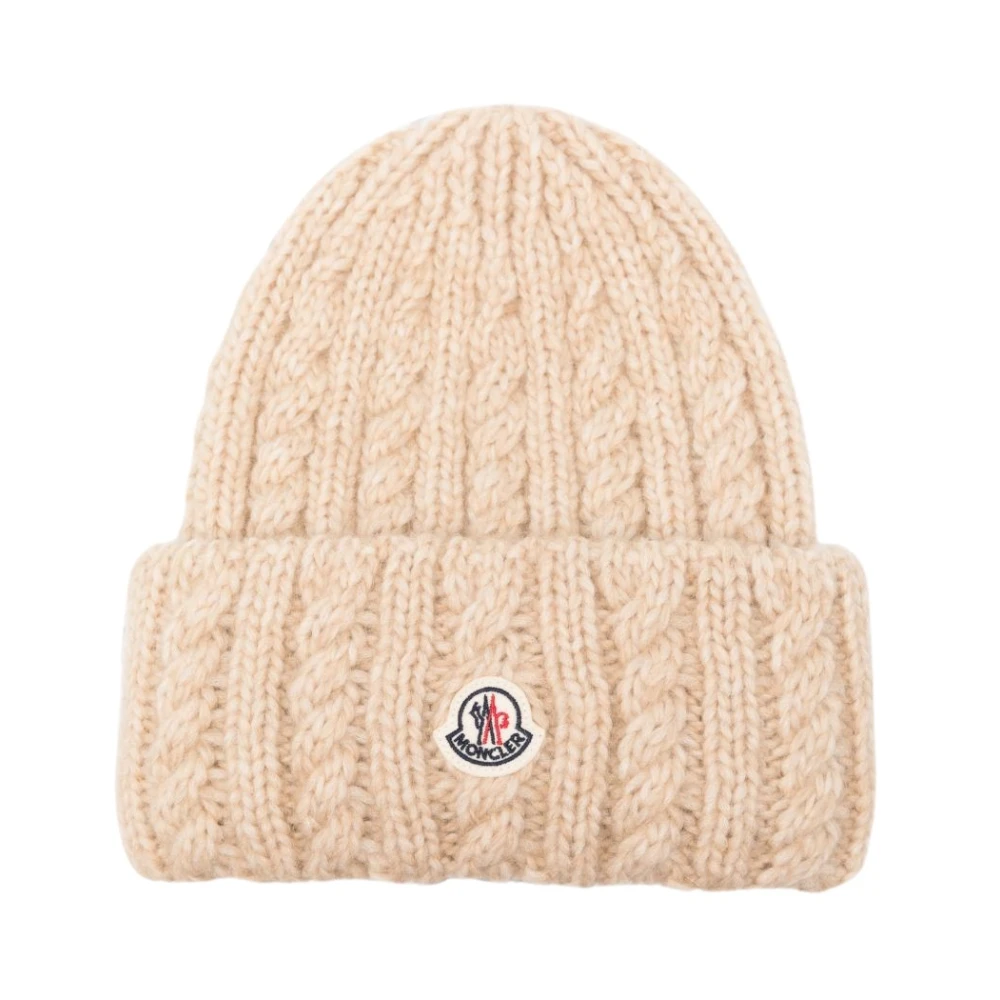 Moncler , Accessories, Female, Beige, One Size, Hats